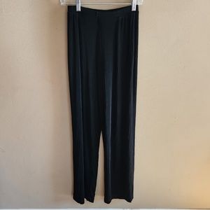 Flowy Wide Leg Dress Pants black